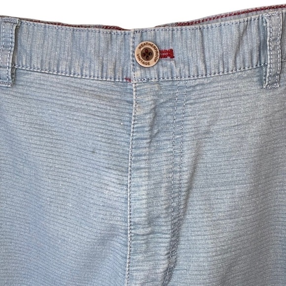 Weatherproof Men’s Light Blue Ribbed Shorts 8.5 Inch Inseam Size 38 - Picture 2 of 7